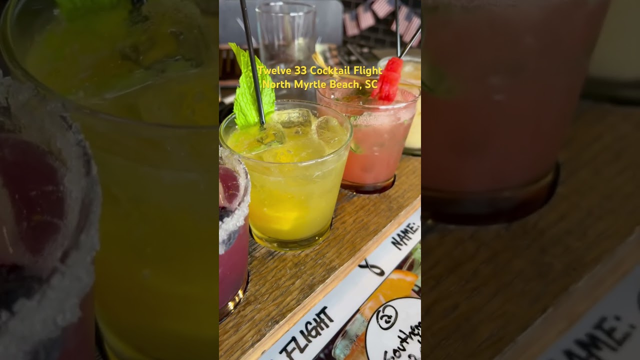 Cocktail flight from Twelve 33 in North Myrtle Beach, SC