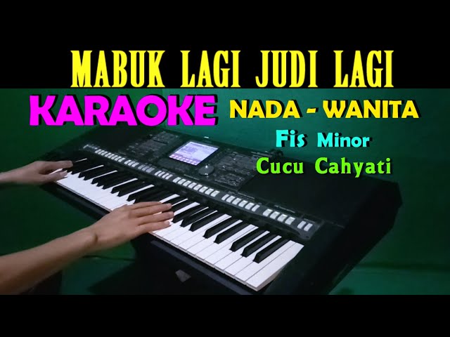 MABUK JUDI - Cucu Cahyati | KARAOKE Nada Wanita | Dangdut Lawas class=
