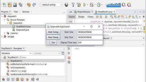 Java Stopwatch Application