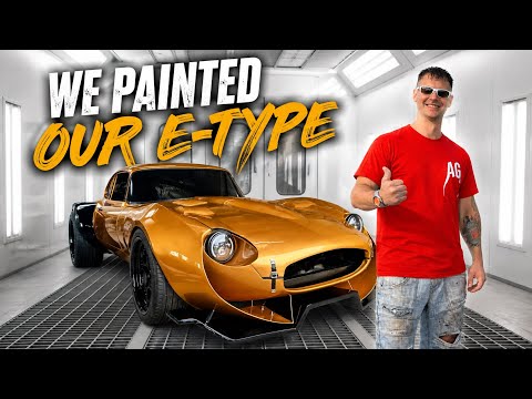 Painting Our E-Type In Time For Gravity Show