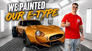 Painting Our E-Type In Time For Gravity Show
