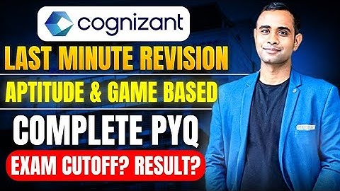 Cognizant Hiring - Complete Road Map | Each Section explained in detail .