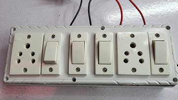 4 switch 2 socket board || electric board connection 4 switch 2 socket