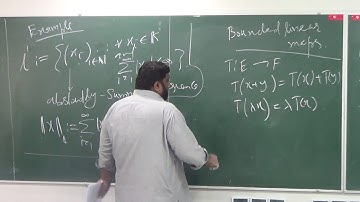 Lecture 3 (Part 3): Sequence spaces l^infinity and l^1,  Space of linear operators