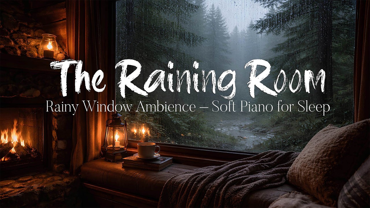 The Raining Room: 1 Hour of Rain on Window & Soft Piano