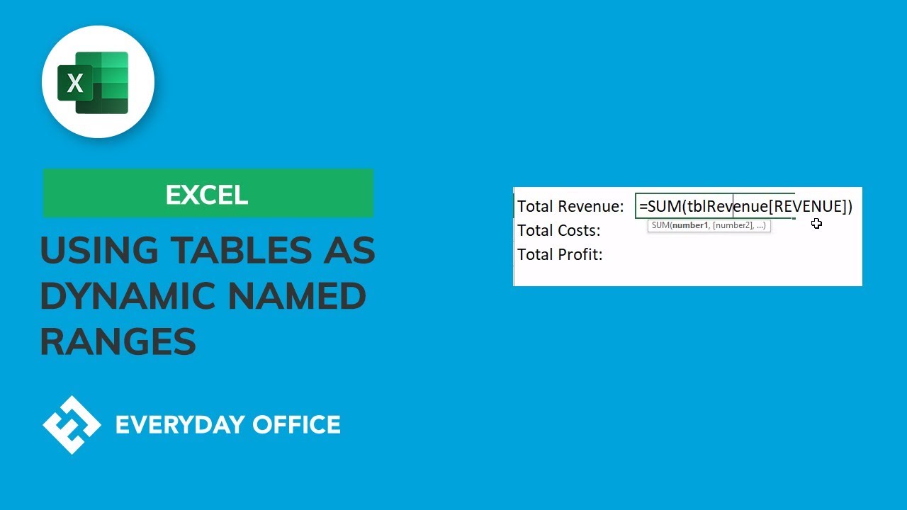 Dynamic name. Named range excel.