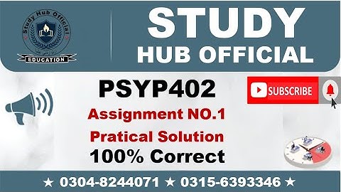 PSYP402 assignment 1 PSYP402 Assignment 1 Solution Fall 2022, PSYP402 Assignment 1 solution 2022