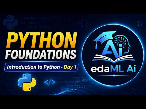 Python Tutorial - Day 1 | Beginner to Advance Python Training with Project | Data Analytics #python