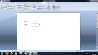 How to Create a Word 2007 Document With Fillable Fields : Tech Niche How to Create a Word 2007 Document With Fillable Fields : Tech Niche
