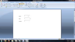 How to Create a Word 2007 Document With Fillable Fields : Tech Niche