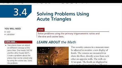FM 20 3.4 Solving Problems Using Acute Triangles