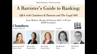 Celebrity A Barrister's Guide to Ranking: Q&A with Chambers and Partners and The Legal 500 Profile