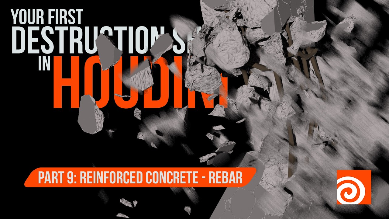 Houdini FX Tutorial: Reinforced Concrete Fracture & Destruction (Part 2)