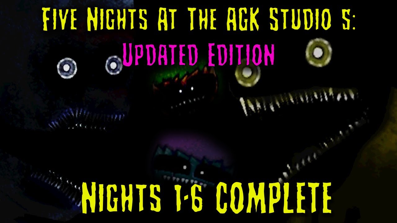Five Nights at The AGK Studio 5 Updated Edition | Nights 1-6 COMPLETE [FNAF Fan Games 2025]