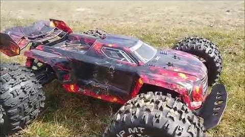 Arrma Kraton 6S - Speed Run Colossus motor/20T  (Darkside Studios Body Wrap)