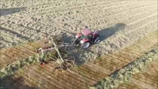 Rakeing Bailing With John Deere And Case Shot With Dji Inspire 1
