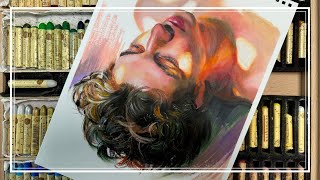 How to Draw a Man Portrait |  Oil Pastels Painting (4K UHD)
