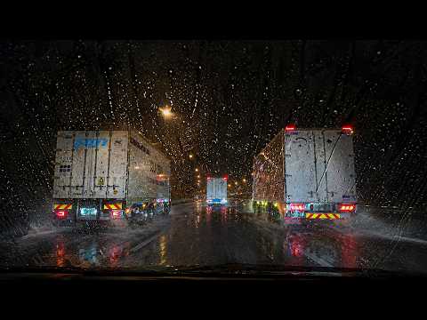 ☔️ Endless Rainy Highway Drive 😴 Drift Into Deep Sleep (Real Footage, No AI)