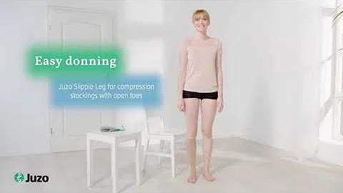 How to Use Juzo Slippie Sock Donning Aid for Open-Toe Below-knee stockings?