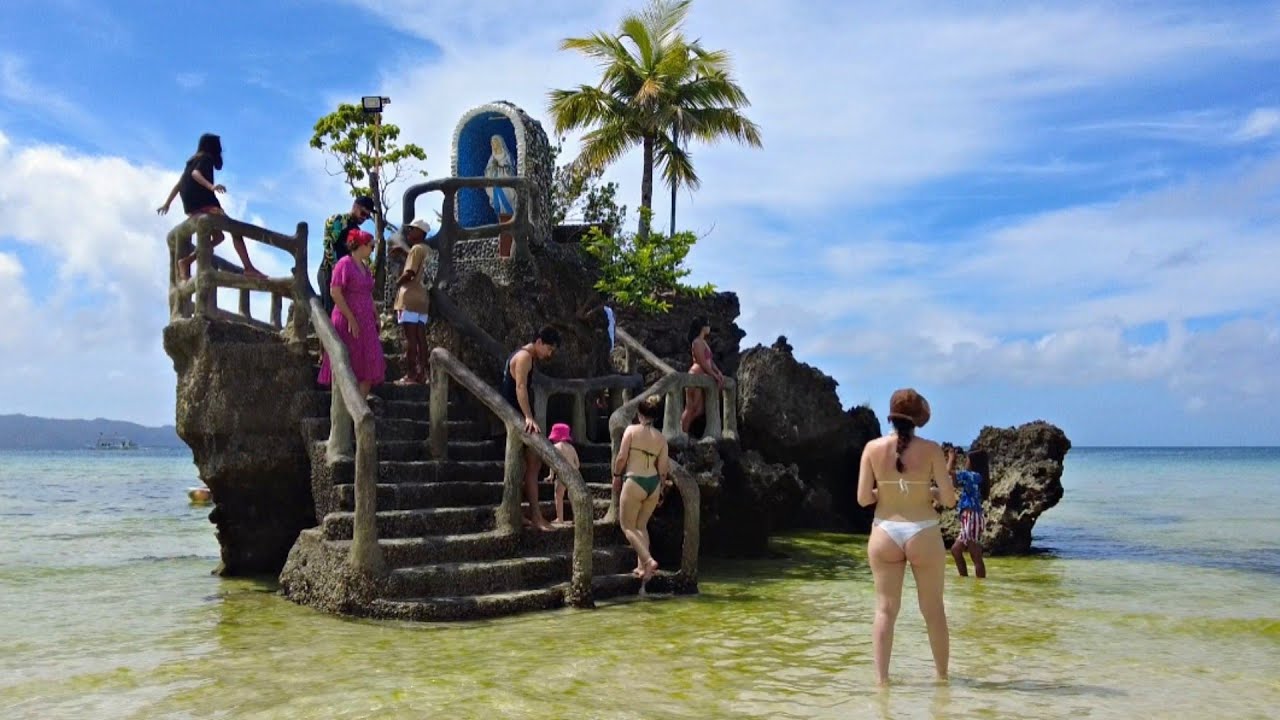 Look! This is BORACAY White Beach on February 2 2025 10:15am Walk Less People