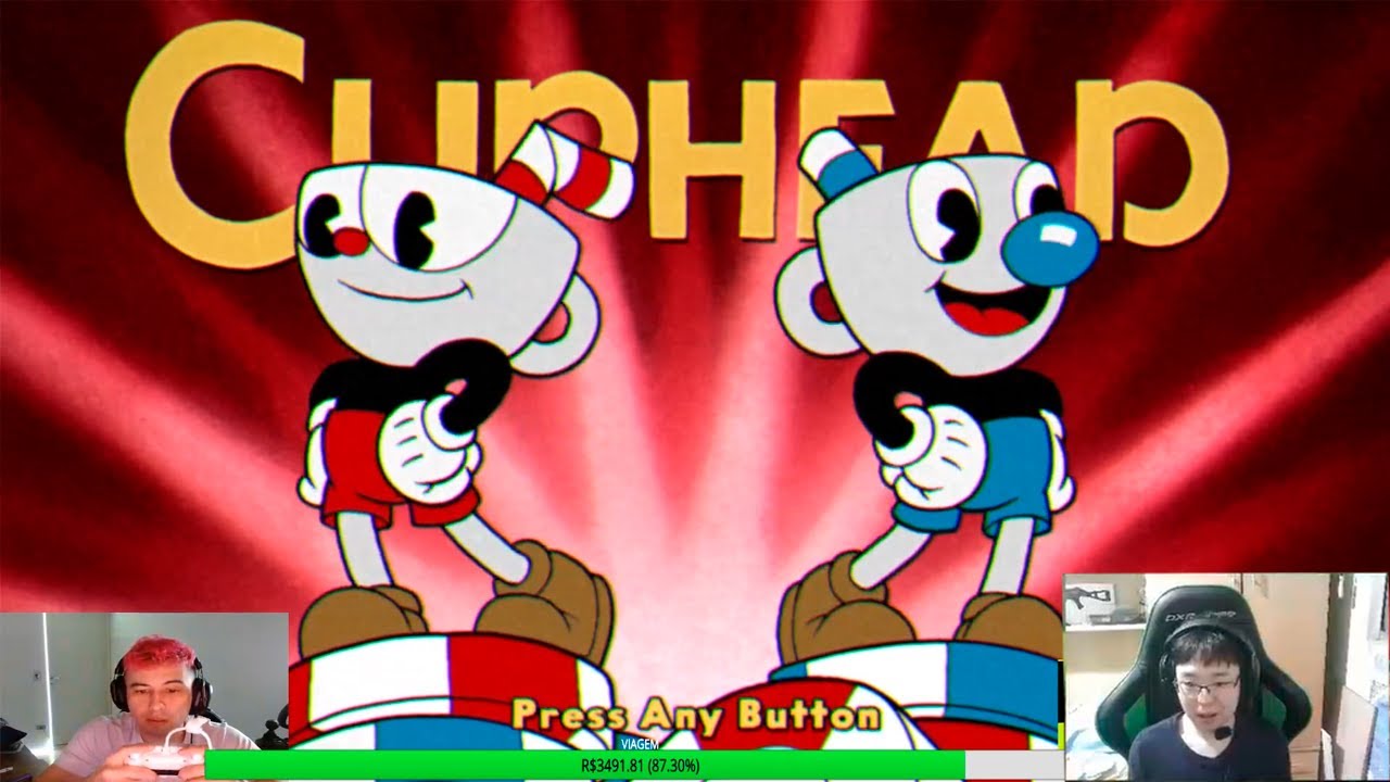LINDINHO E LIMINHA JOGANDO CUPHEAD - É MUITA PATETADA #1