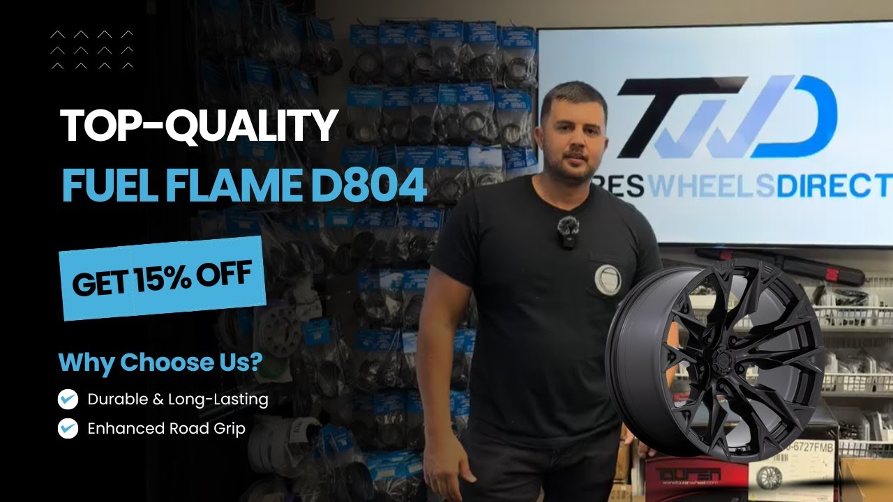 20x10 Fuel Flame D804 | Matte Black | 5x127 Bolt Pattern