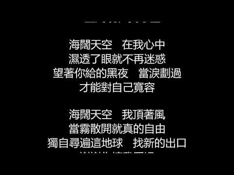 張惠妹 - 海闊天空(歌詞版)