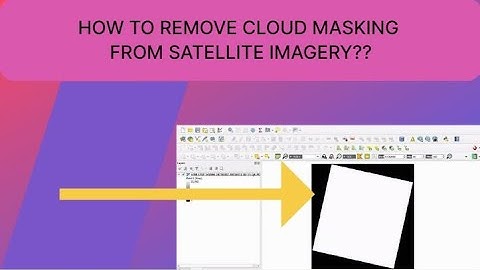 Remove cloud mask from satellite images?