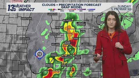 13 ON YOUR SIDE Forecast: Strong to severe storms Sunday afternoon and evening