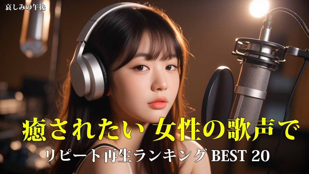 【2025年10月】 リピート再生ランキング BEST 20｜女性の歌声で癒されたい｜癒し リラックス 作業用 BGM ｜日本語🎵
