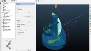 impeller machining with surface finishing strategy