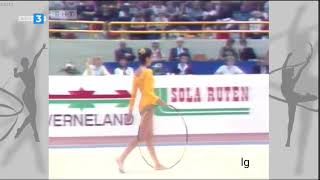 Anelia Ralenkova Hoop European RG Championships Stavanger 1982 Resimi