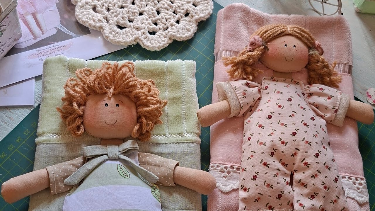 Toalhinha personalizada com boneca como fazer- FÁCIL  e RÁPIDO