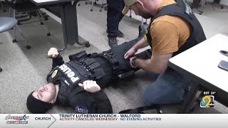 Johnson County law enforcement officers participate in active shooter training