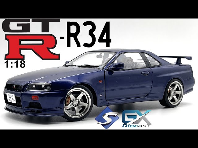 1/18 SOLIDO Nissan GT-R R34 (Midnight Purple) - YouTube