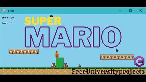 C# Games | Super Mario Game | University project ideas 2022.
