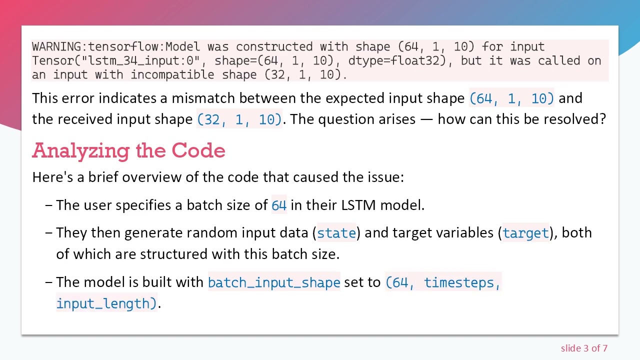Solving the Batch Size Issue in TensorFlow & Keras with LSTM Networks