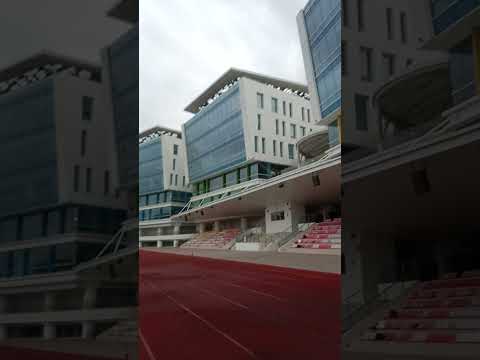 Beautiful open field stadium at ITE AMK Singapore. 美丽的露天体育场。