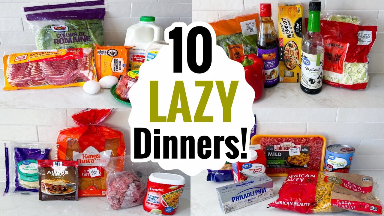10 LAZY Dinners That Are Cheap, EASY & Actually Good - YouTube