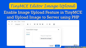 Server side Image Upload in TinyMCE Editor using PHP