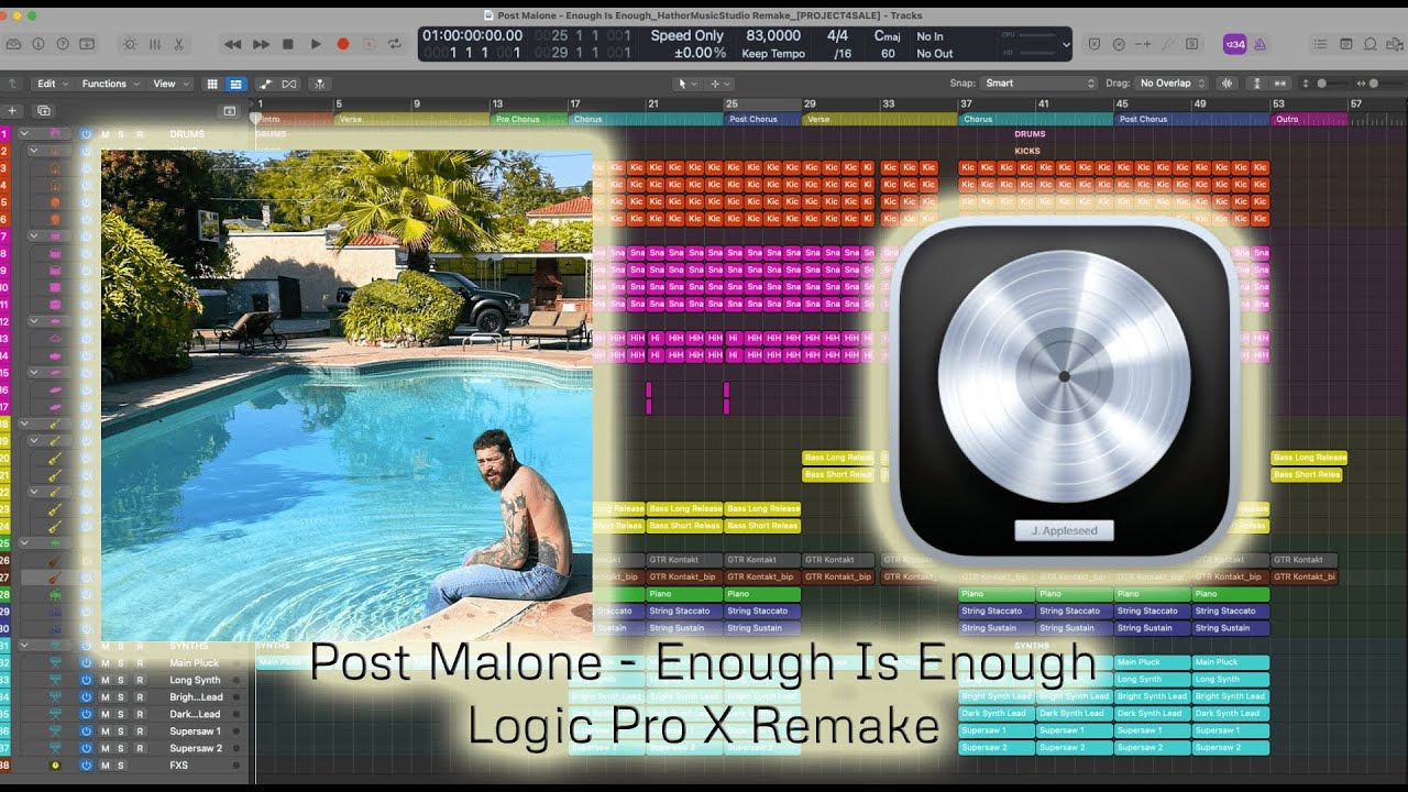 Post Malone - Enough Is Enough (Instrumental) | Logic Pro X Remake Post Malone - Enough Is Enough (Instrumental) | Logic Pro X Remake