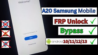 All Samsung MODELS A20/A10/A10S FRP Bypass Android 13/12/11/10 ALL (New Security EASY FRP Tool 2023)