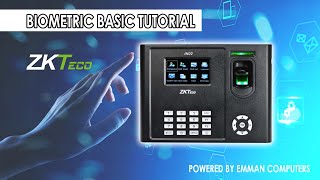Zkteco Biometric Basic Tutorial (Tagalog)