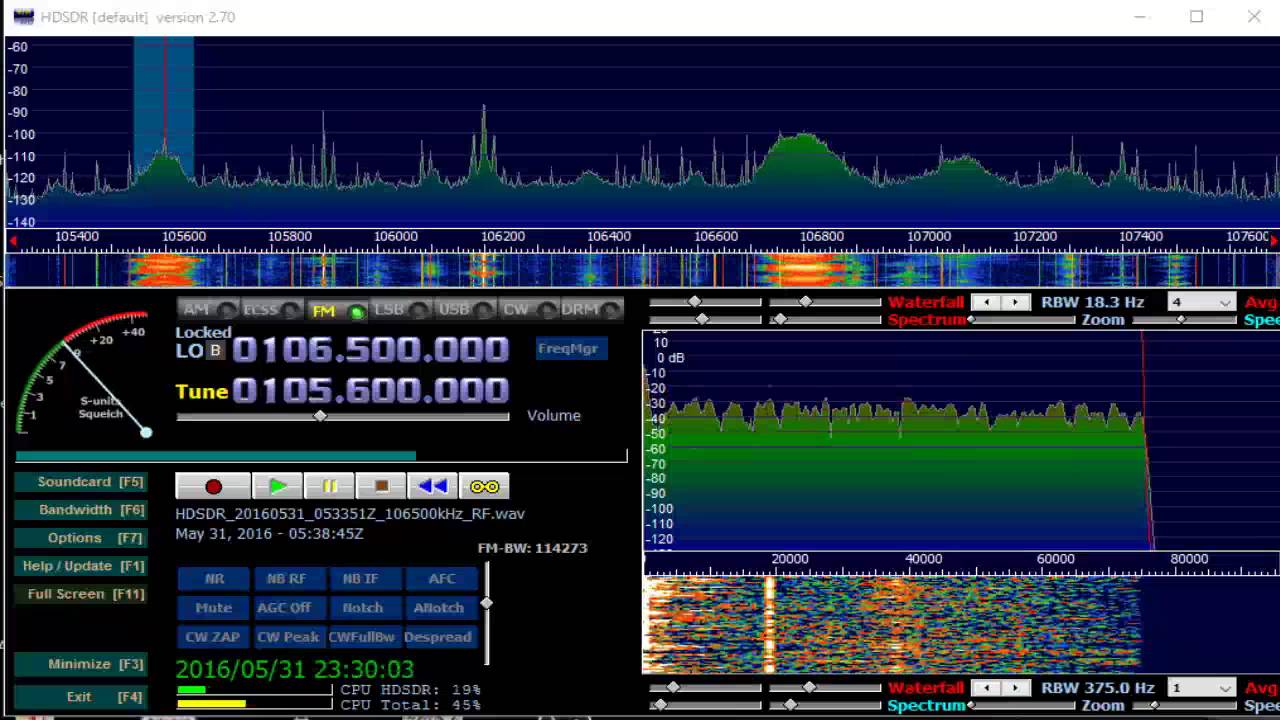 105.6 MHz Europe Plyus Khabarovsk / May 31,2016 0538 UTC