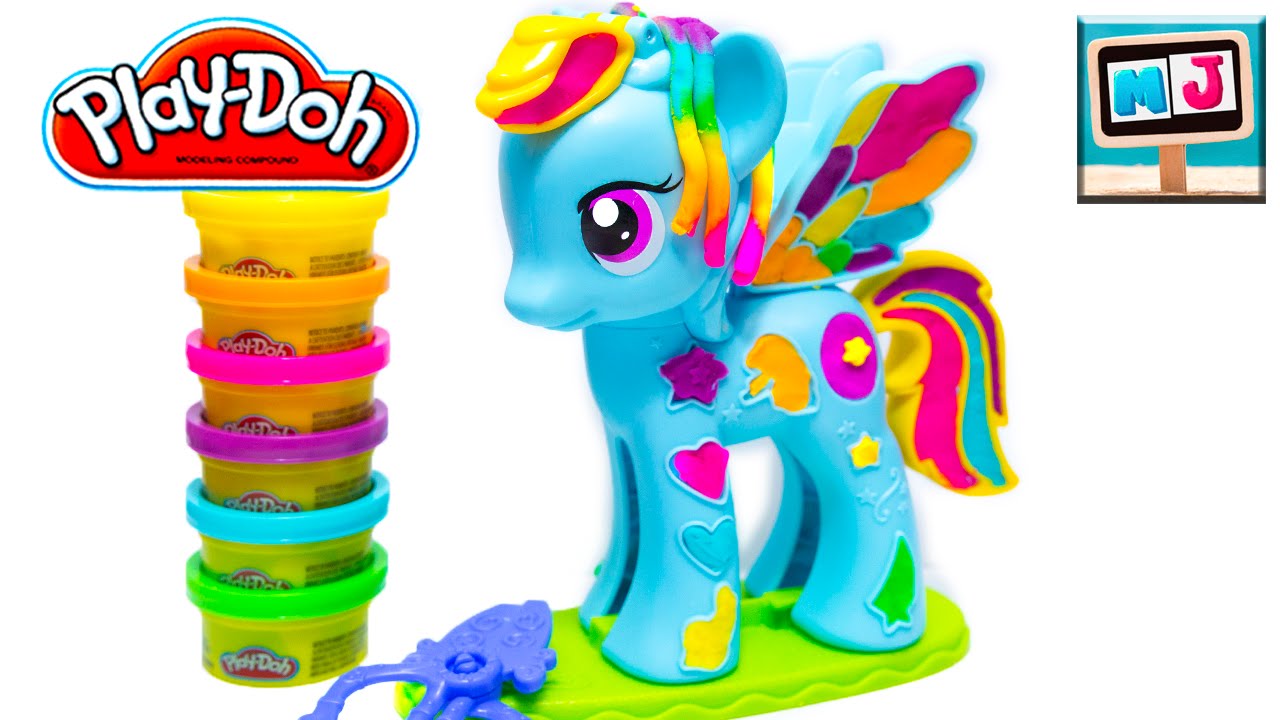 Play Doh Rainbow Dash My Little Pony Style Salon PlayDough Salon