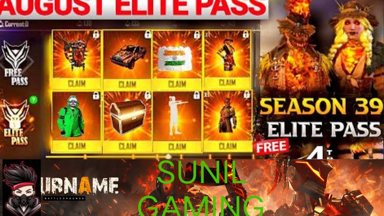 free fire new elite pass season 39 2021