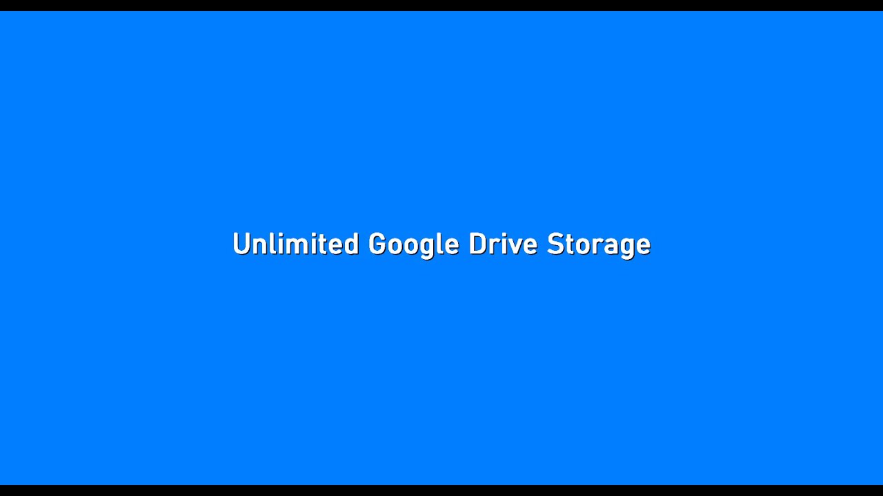 Free Unlimited Google Drive Storage By Spark IT