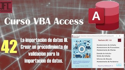 Vídeo 42 ‐ Curso Vba Access. La importación de datos III. Funciones Asc, Ucase, Mid. La tabla ASCII.