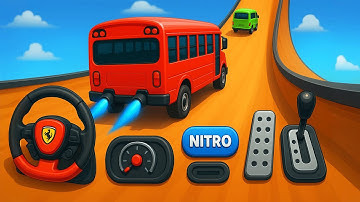 Crazy Bus Mega Ramp Impossible Racing Bus Stunts Impossible Tracks Android Gameplay Video P-01