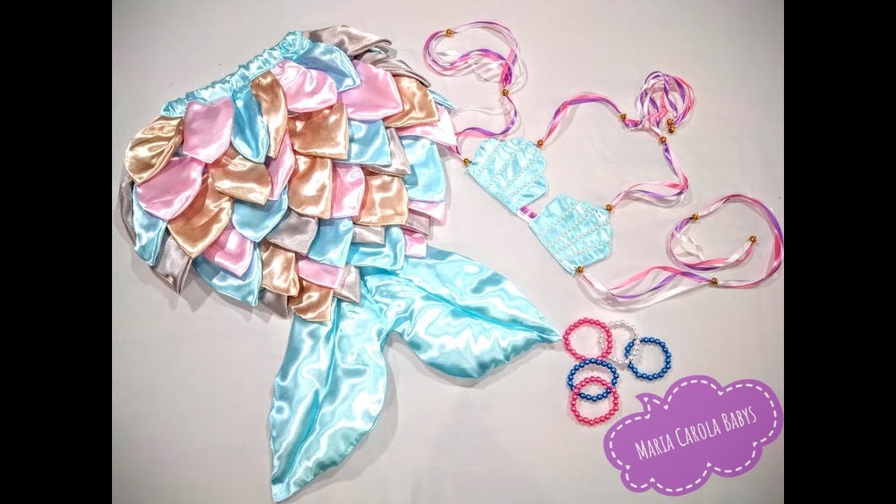 Fantasia Sereia veste de 6 meses a 10 anos / modelagem gratuita